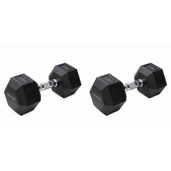 Εξάγωνος Αλτήρας 17.5kg Μαύρος |Megafitness