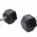 Black Hex Dumbbell 20kg | Megafitness