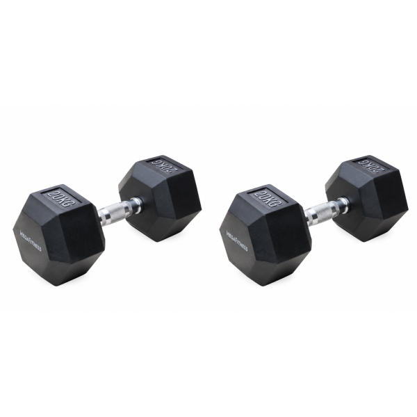Εξάγωνος Αλτήρας 20kg Μαύρος |Megafitness