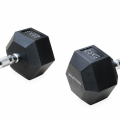 Black Hex Dumbbell 25kg | Megafitness