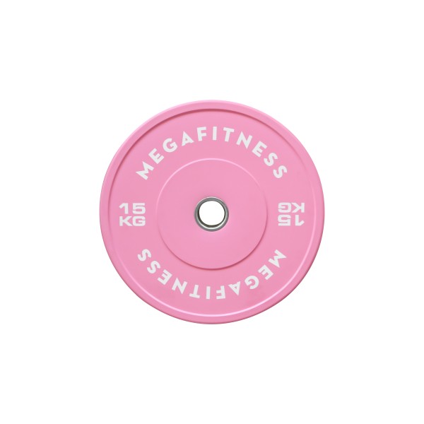 Bumper Plate Ολυμπιακού Τύπου Ροζ 15kg |Megafitness