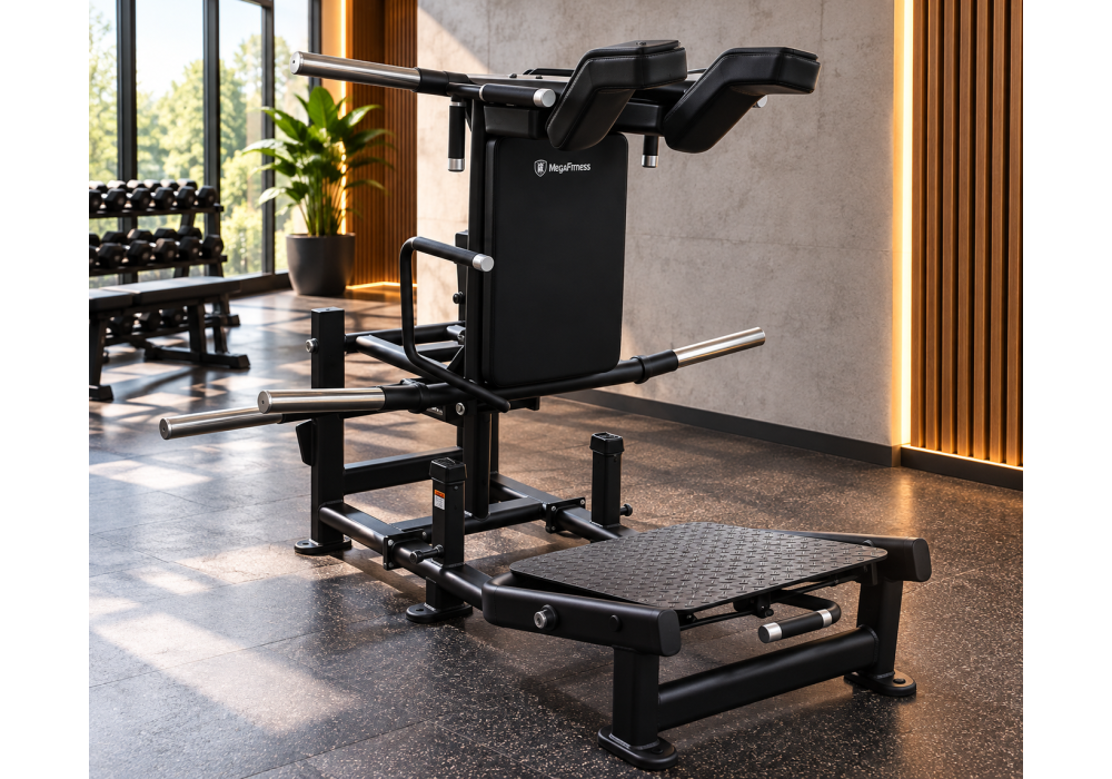 MegaFitness commercial Multi-Position Hack Squat Trainer