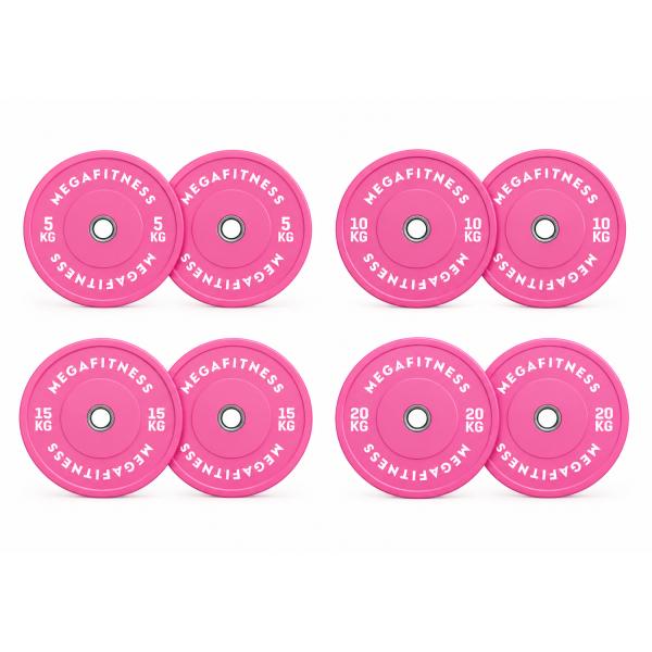 Combo Bumper Plates Ροζ |Megafitness 