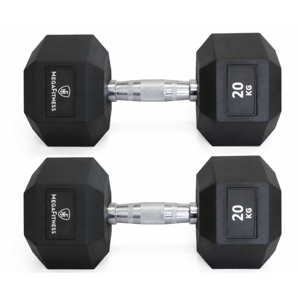 Hexagon Dumbbell 20kg |Megafitness