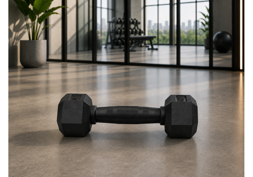 Hex Rubber Dumbbell 2kg |Megafitness