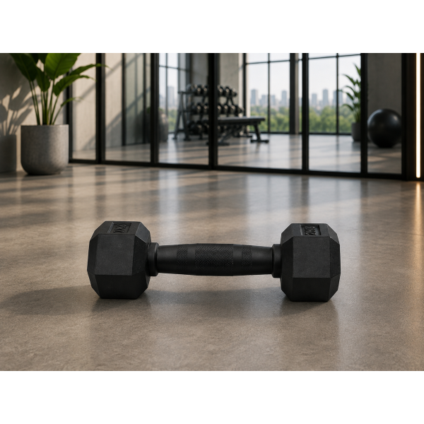 Hex Rubber Dumbbell 2kg |Megafitness