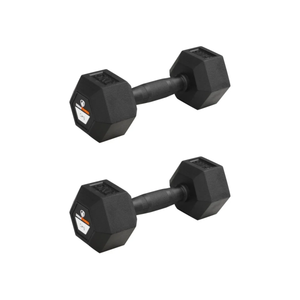 Hex Rubber Dumbbell 5kg |Megafitness