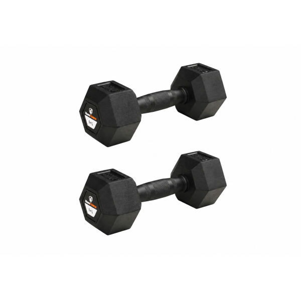 Hex Rubber Dumbbell 6kg |Megafitness