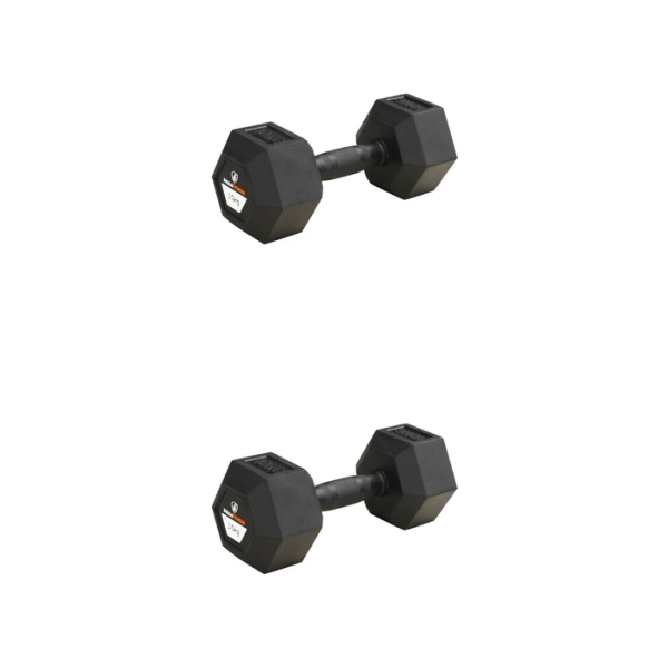 Hex Rubber Dumbbell 10kg |Megafitness