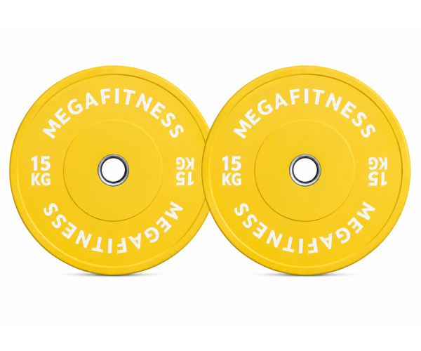Bumper Plate Olympic Type Yellow 15kg|Megafitness