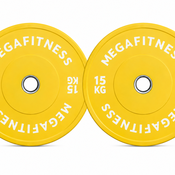 Bumper Plate Ολυμπιακού Τύπου Κίτρινο 15kg|Megafitness