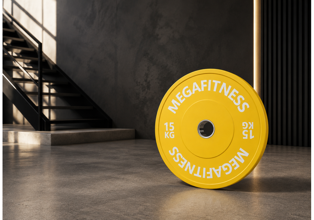 Bumper Plate Olympic Type Yellow 15kg|Megafitness