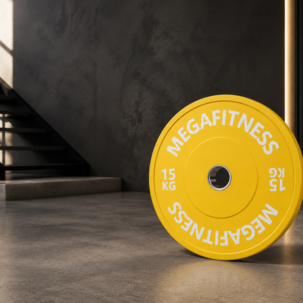 Bumper Plate Ολυμπιακού Τύπου Κίτρινο 15kg|Megafitness
