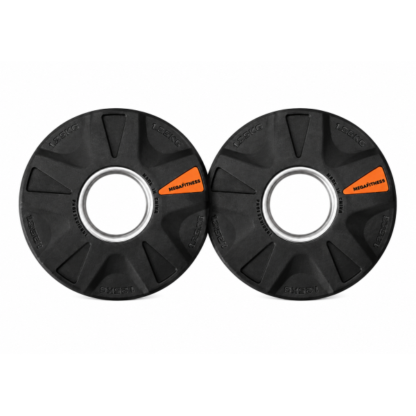 Olympic Bumper Plate Black 1.25kg|Megafitness