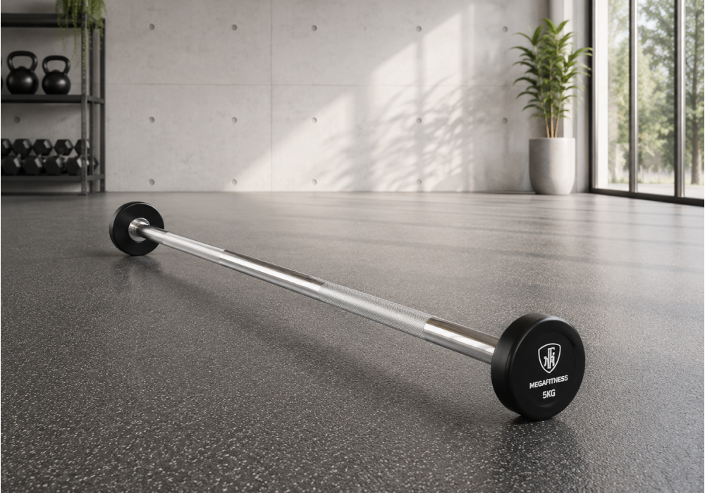 Fixed Straight Barbell 5Kg | Megafitness