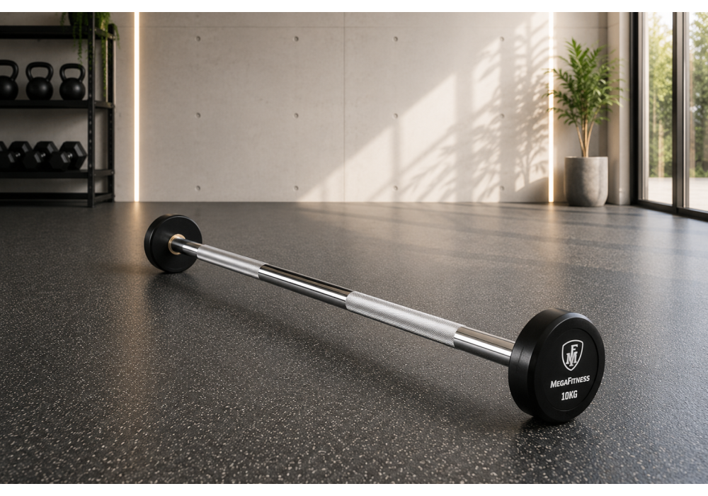 Fixed Straight Barbell 10Kg | Megafitness