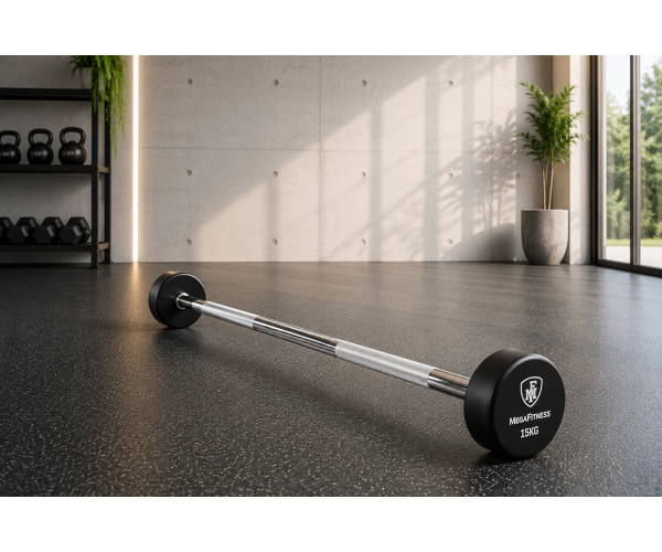 Fixed Straight Barbell 15Kg | Megafitness