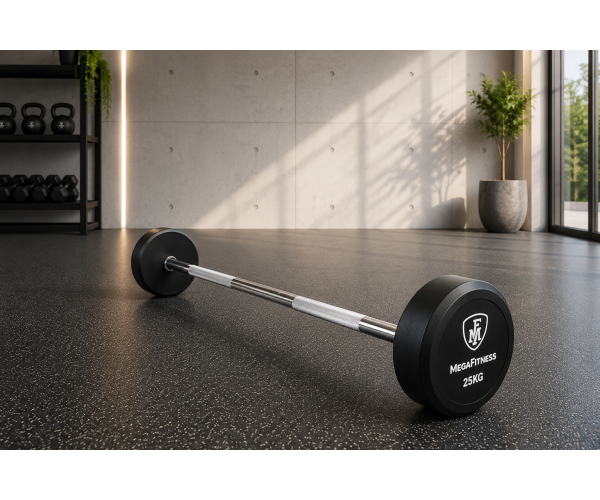 Fixed Straight Barbell 25Kg | Megafitness