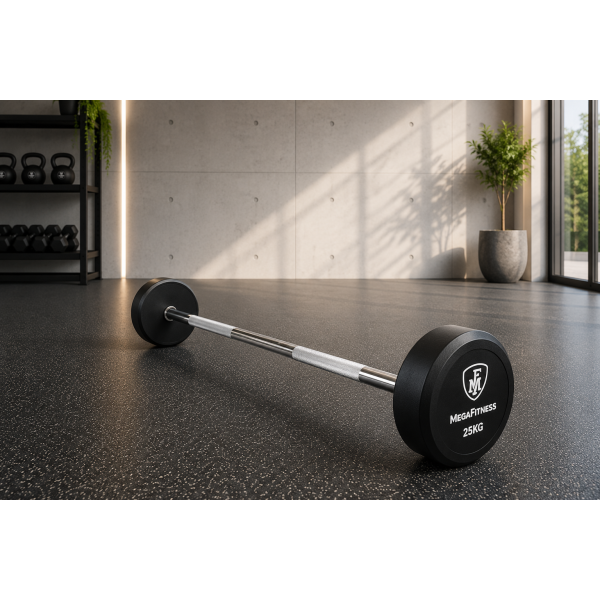 Fixed Straight Barbell 25Kg | Megafitness