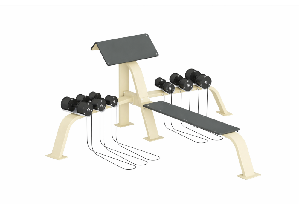Πάγκος Με Αλτήρες Για Καμψεις Δικεφάλων | Megafitness
