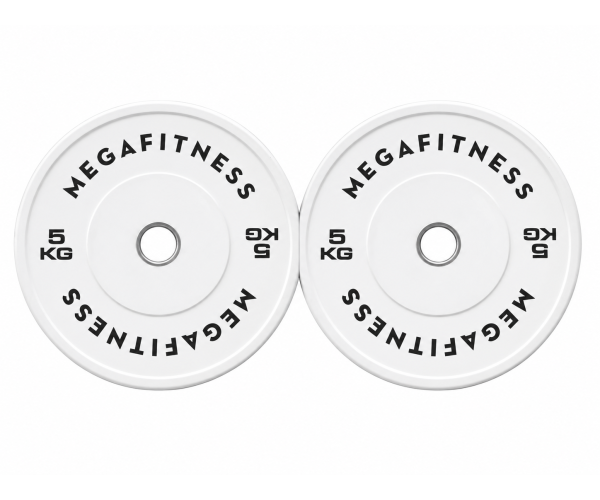 Λευκό Bumper Plate 5 kg από Καουτσούκ SBR