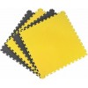 533112 Δάπεδο Προστασίας Μαύρο/Κίτρινο Puzzle EVA TATAMI Από Υψηλής Ποιότητας Αφρώδες Υλικό 100 X 100 X 2 Cm Megafitness