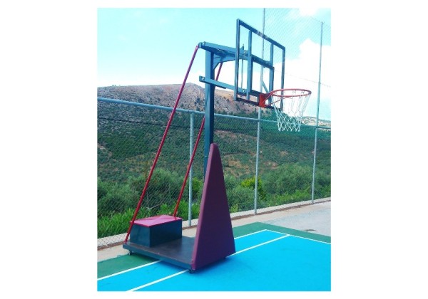 Portable Basketball System with Adjustable Backboard 0.90 x 1.20|Megafitness