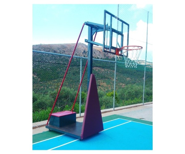 Portable Basketball System with Adjustable Backboard 0.90 x 1.20|Megafitness