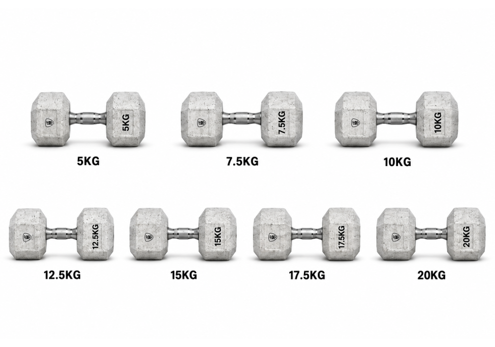Σετ Αλτήρων Elite Εξάγωνοι 5kg έως 20kg MegaFitness