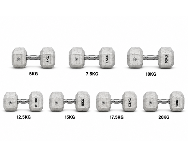 Σετ Αλτήρων Elite Εξάγωνοι 5kg έως 20kg MegaFitness