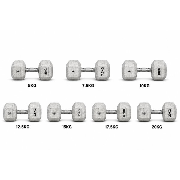 Αλτήρες Elite Εξάγωνοι 5Kg Εως 20Kg Combo|Megafitness