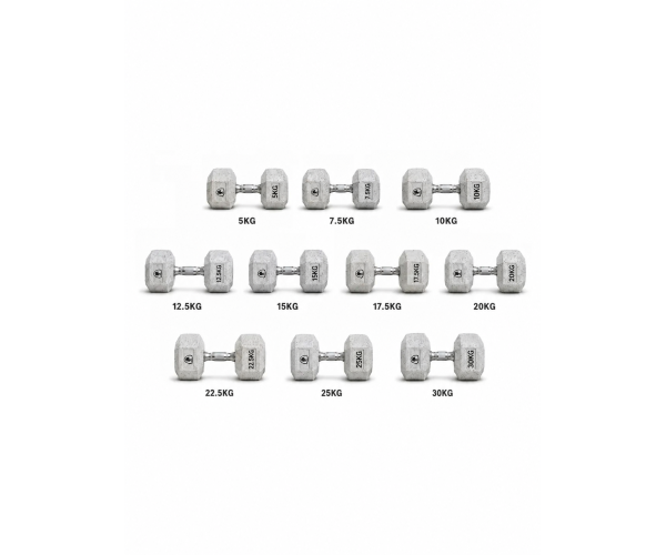Σετ Αλτήρων Elite Εξάγωνοι 5kg έως 30kg MegaFitness