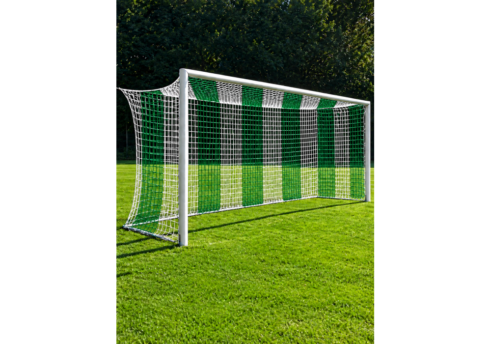 Two-colour Football Goal Nets White-Green| Megafitness