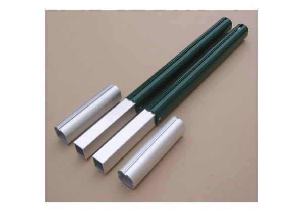 Aluminum tennis posts round Ø120mm