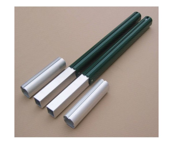 Aluminum tennis posts round Ø120mm