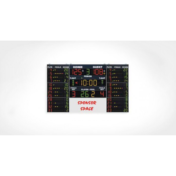 56305 Ηλεκτρονικός Πίνακας Σκορ για Μπάσκετ, Έγκριση FIBA