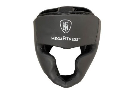 Megafitness boxing kickboxing training head guard matte black