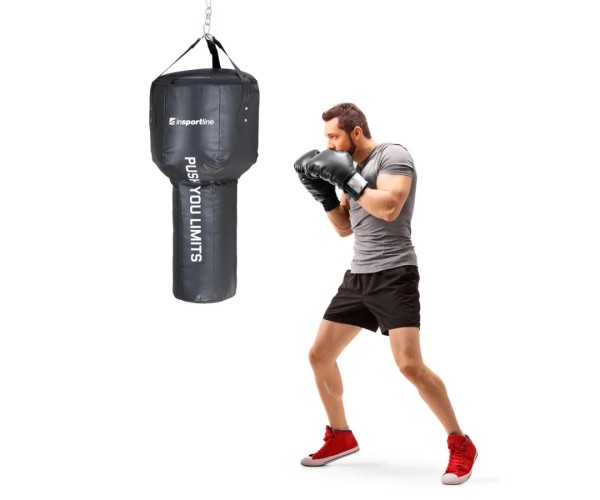 Σάκος Μποξ MMA Punching Bag Konor γεμάτος 40kg με Ύψος 120cm Μαύρος