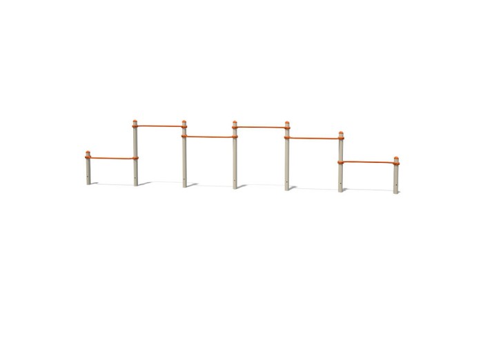 Set Of Horizontal Bars For Push Ups | Μegafitness